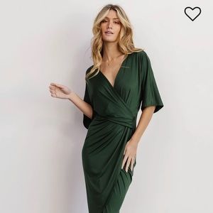 Solana hunter green dress, Baltic born